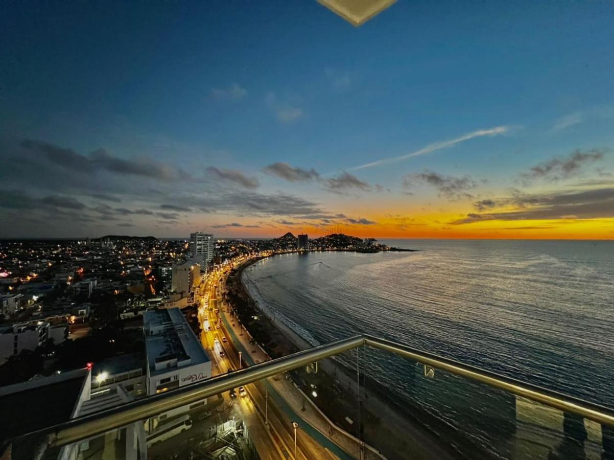 Sunset View Malecon 1404 Vista Panoramica Al Mar Leilighet Mazatlán Eksteriør bilde