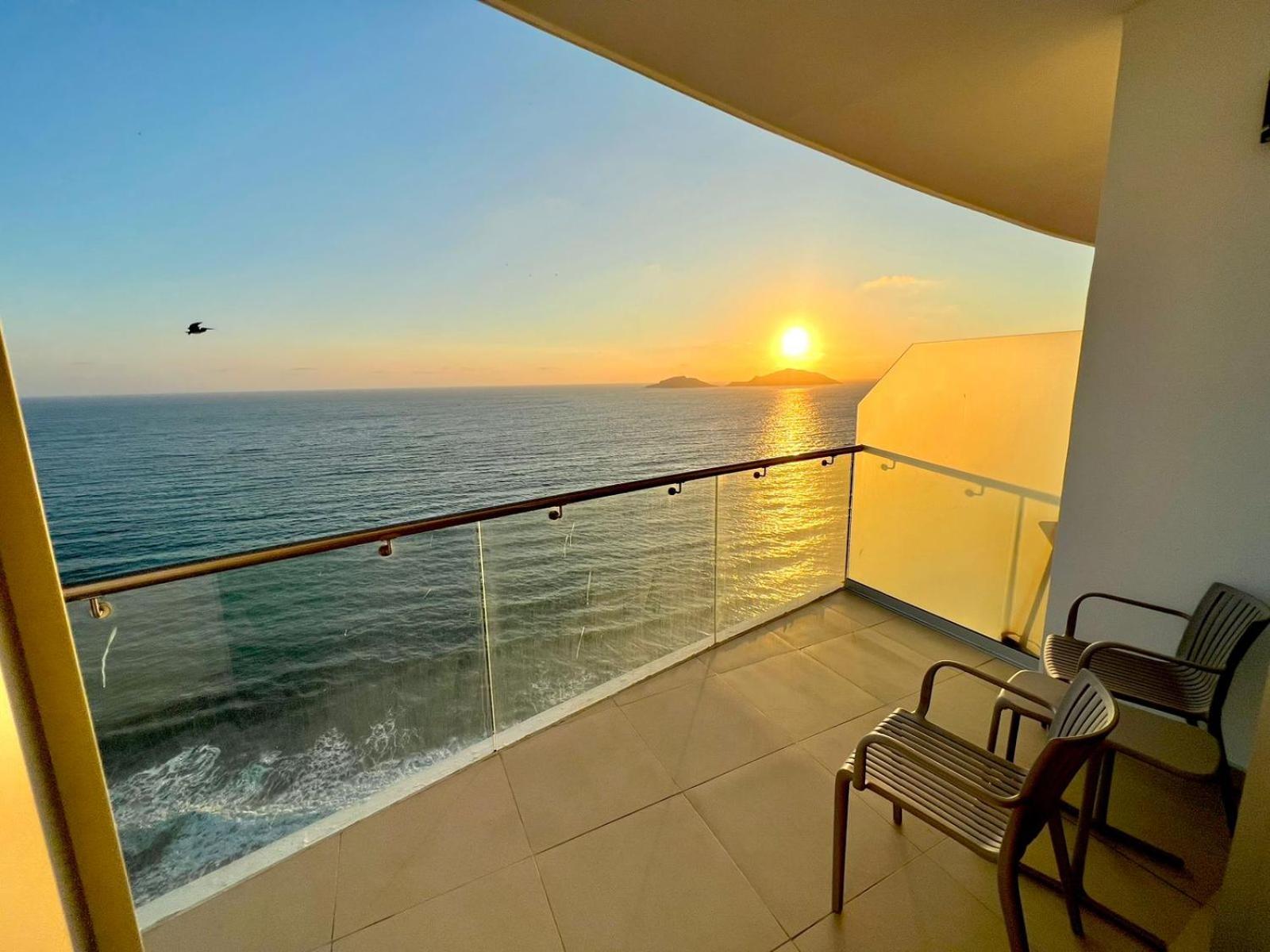 Sunset View Malecon 1404 Vista Panoramica Al Mar Leilighet Mazatlán Eksteriør bilde